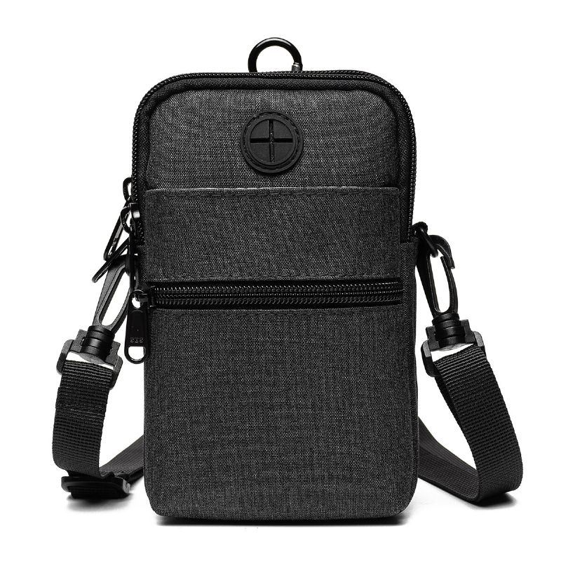 Heren Grote Capaciteit Paspoort Portemonnee Reizen Paspoorthouder Multifunctionele Waterdichte Document Tas Messenger Bag Telefoon Tas Heuptas: