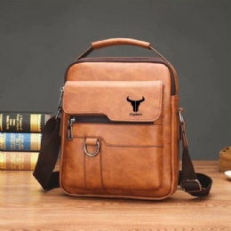 Heren Kunstleer Vintage Zakelijke Tas Messenger Bag Crossbody Tas Kantoor Werk