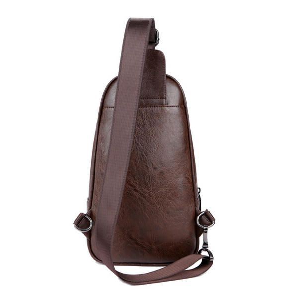 Heren Lederen Multifunctionele Borsttas Vrije Tijd Outdoor Sport Crossbody Tas Schoudertas