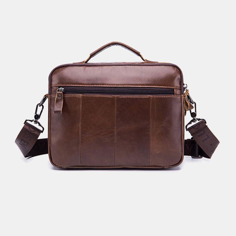 Heren Lederen Vintage Zakelijke Tas Crossbody Tas Handtas Voor Werk