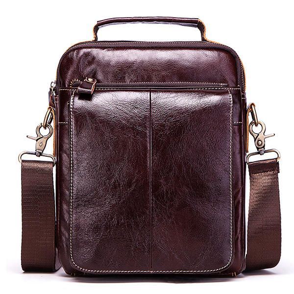 Heren Lederen Zakelijke Casual Vintage Tas