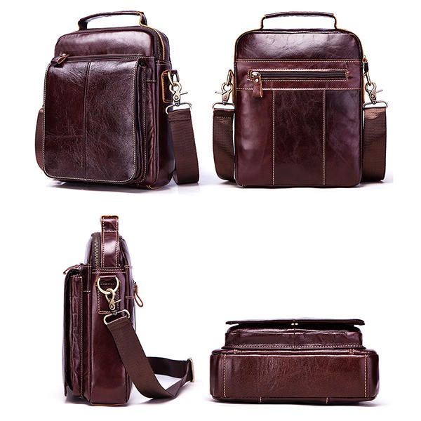 Heren Lederen Zakelijke Casual Vintage Tas