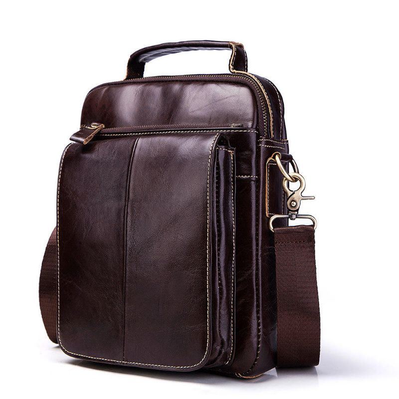 Heren Lederen Zakelijke Casual Vintage Tas