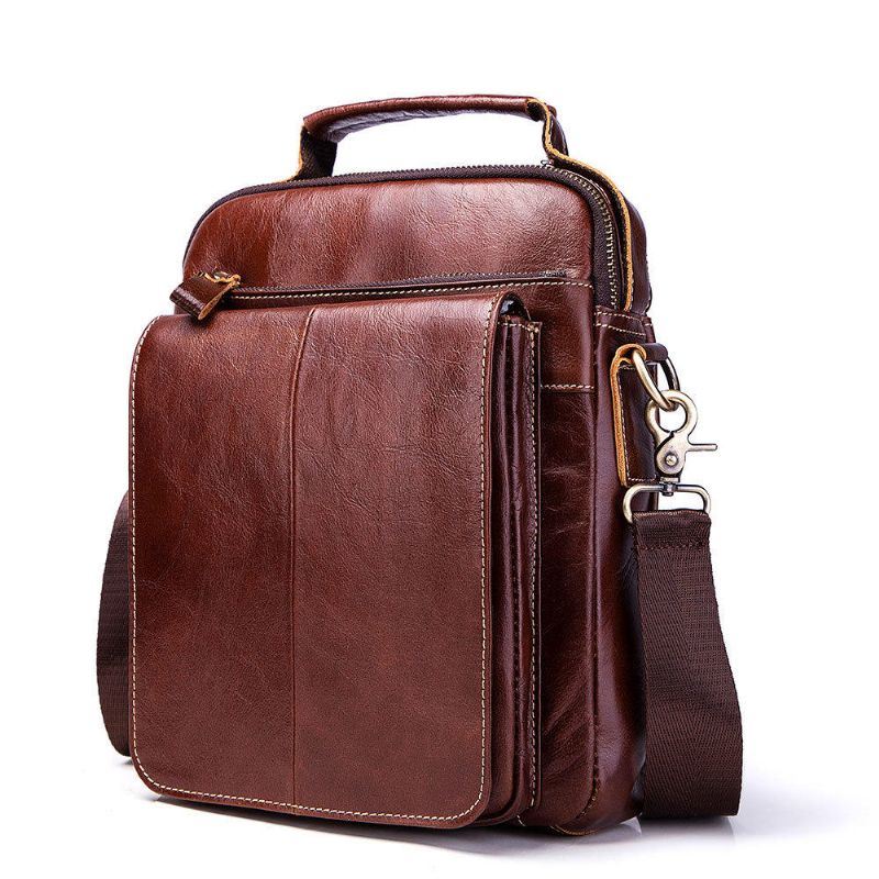 Heren Lederen Zakelijke Casual Vintage Tas