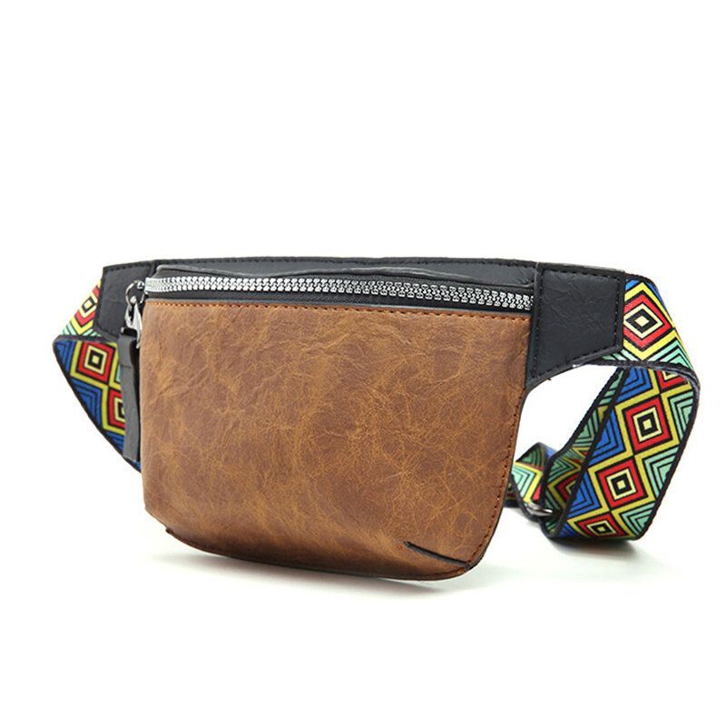 Heren Mode Toevallige Telefoon Tas Etnische Band Hiphop Borst Crossbody Tas: