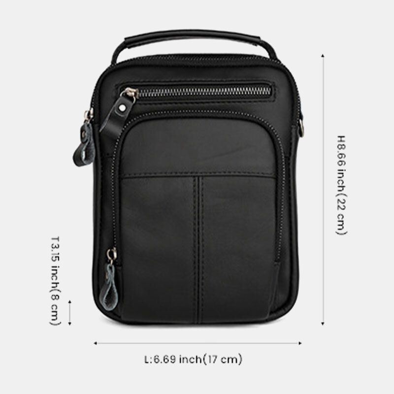 Heren Multi-pocket Retro 6.5 Inch Telefoon Tas Heuptas Terug Anti-diefstal Pocket Ontwerp Crossbody Tassen Heuptas