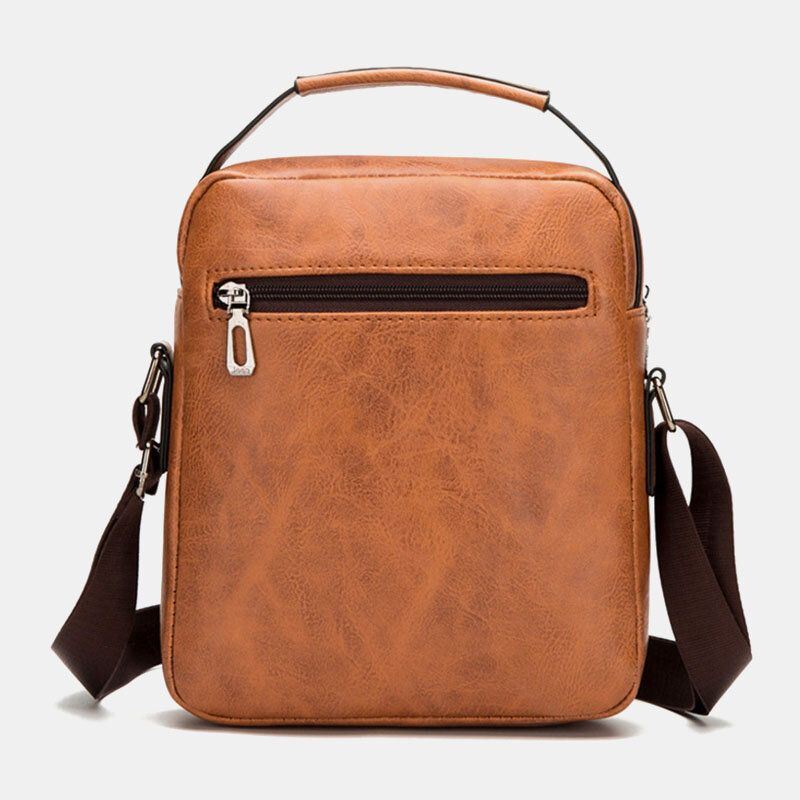 Heren Multi-pocket Waterdichte Slijtvaste Crossbody Tassen Retro Grote Capaciteit Schoudertas Handtas