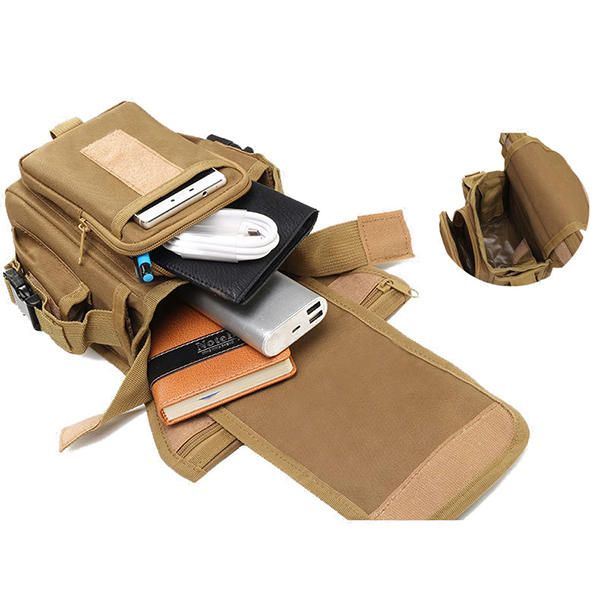 Heren Multifunctionele Camouflage Heuptas Tactische Tas Outdoor Sporttas