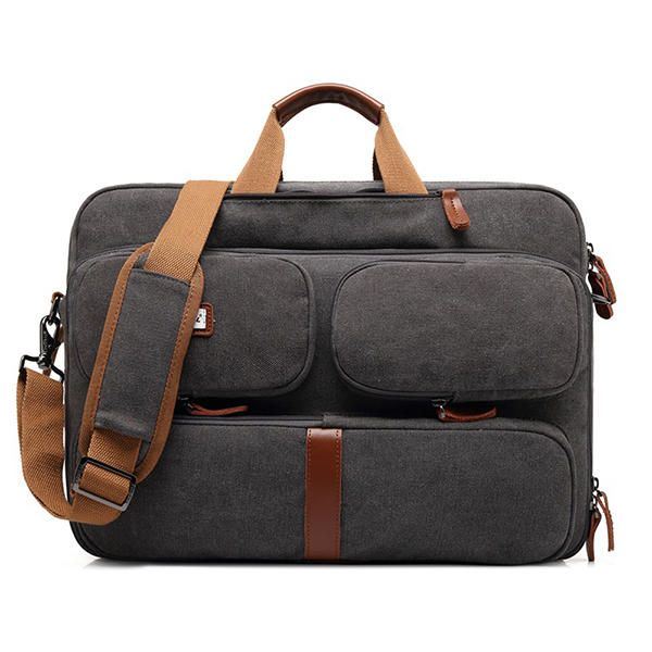 Heren Multifunctionele Laptop Rugzak Crossbody Tas