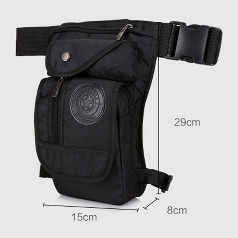 Heren Multifunctionele Mode Nylon Been Pouch Voor Reizen Sport Heuptas