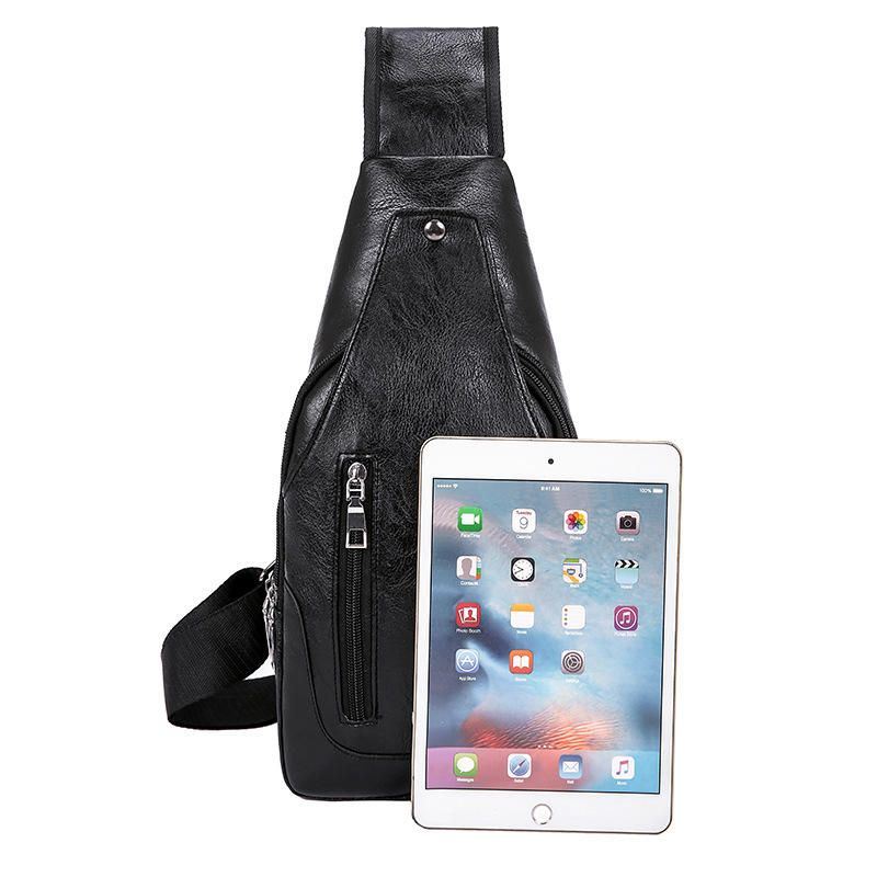 Heren Multifunctionele Usb Crossbody Tas Borsttas Schoudertas Zakelijk Outdoor