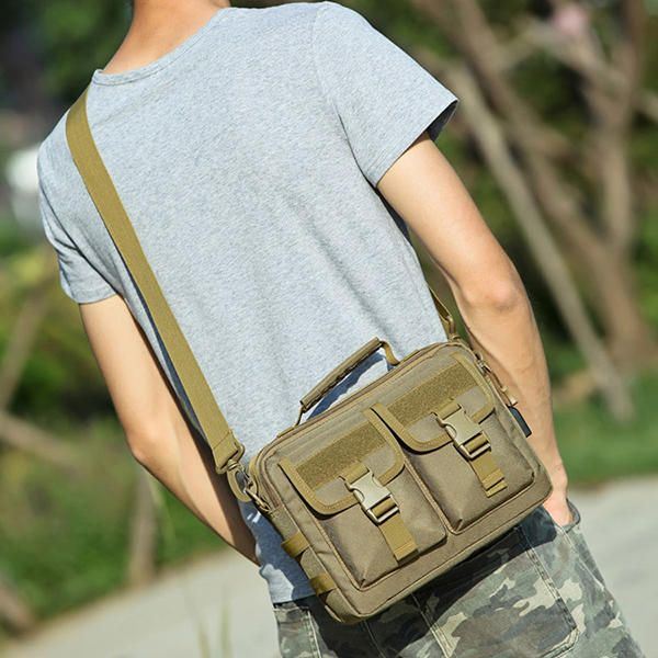 Heren Nieuwe Canvas Tactische Camo Casual Crossbody Tas