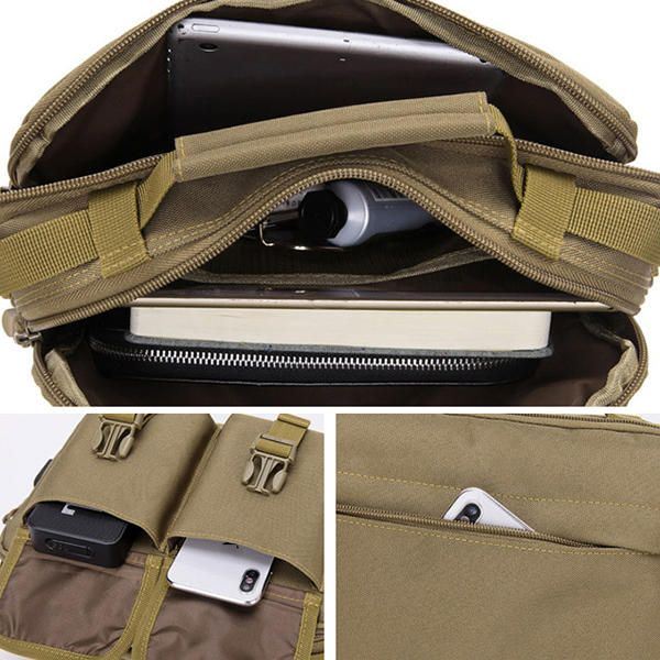 Heren Nieuwe Canvas Tactische Camo Casual Crossbody Tas