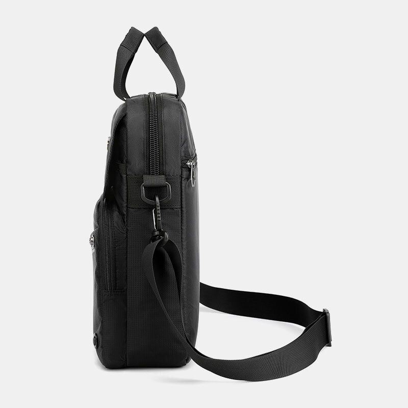 Heren Nylon Casual Grote Capaciteit Dubbellaagse Sport Crossbody Tas