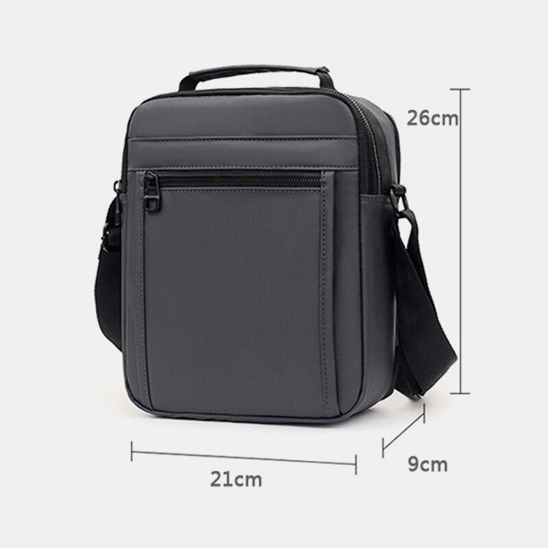 Heren Nylon Lichtgewicht Casual Outdoor Travel Multi-carry Schoudertas Crossbody Tas