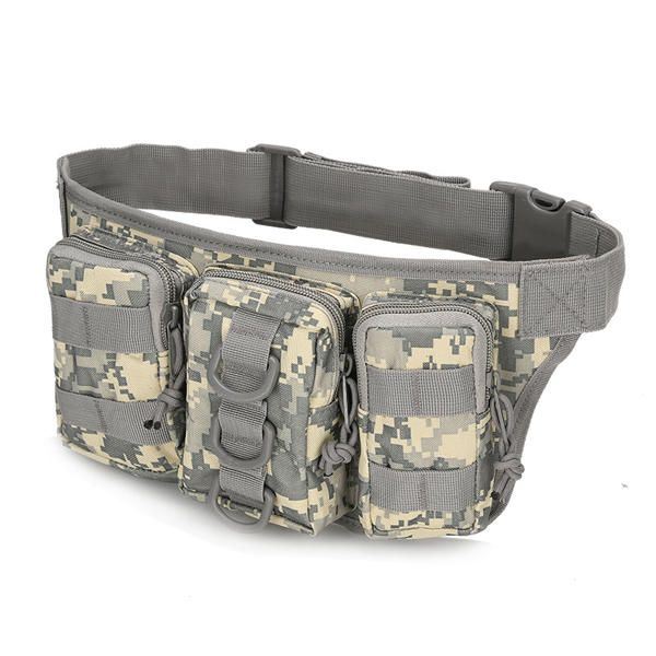 Heren Nylon Outdoor Sportcamouflage Heuptas Multifunctionele Fietsen Reizende Heuptas