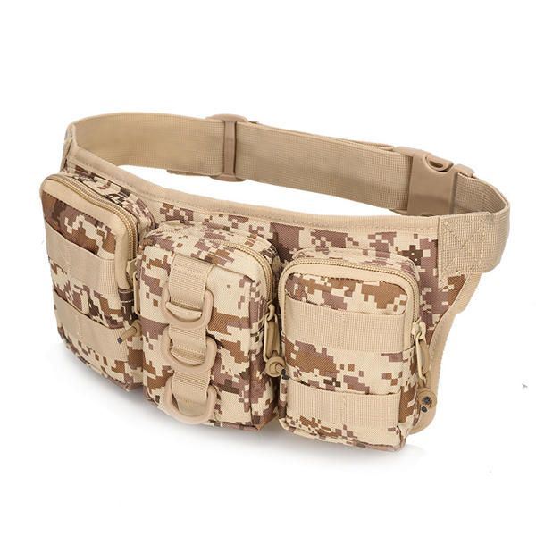 Heren Nylon Outdoor Sportcamouflage Heuptas Multifunctionele Fietsen Reizende Heuptas