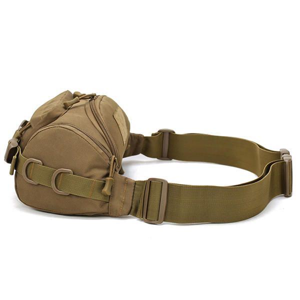 Heren Nylon Outdoor Waterdichte Tactische Sling Bag Borsttas Heuptas Crossbody Tas