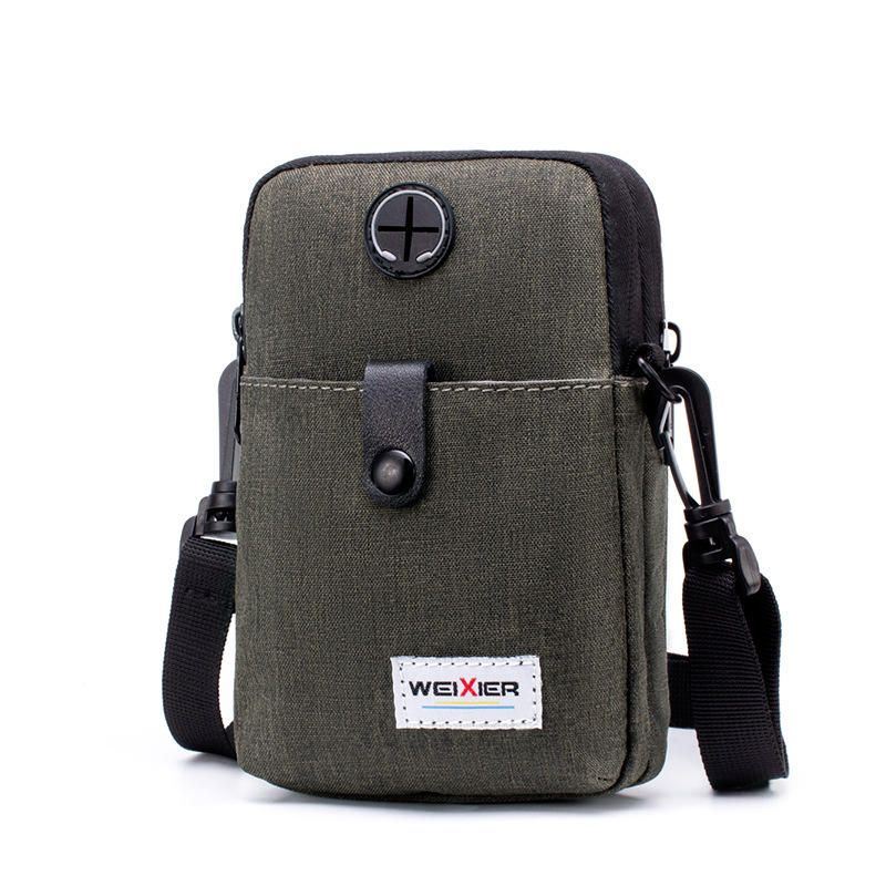 Heren Oortelefoon Hole Crossbody Tas Heuptas Telefoontas Voor Outdoor Reizen