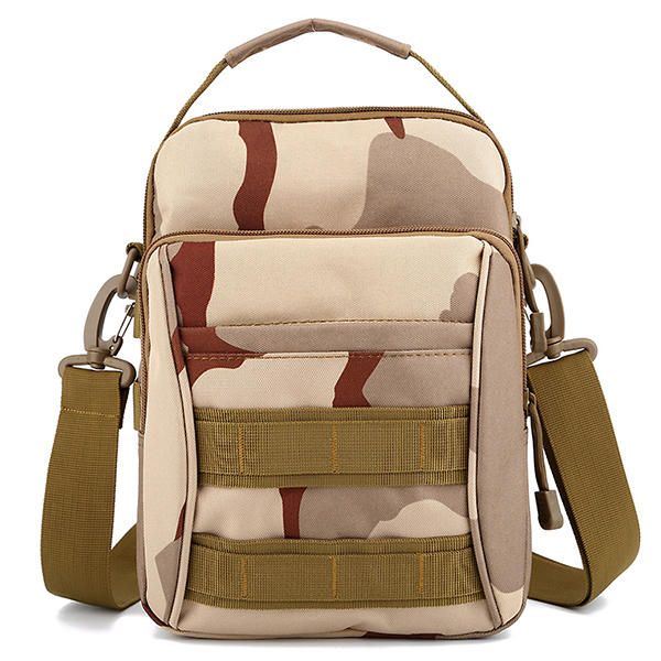 Heren Outdoor Sport Reizen Camouflage Kleur Tactische Schouder Crossbody Tas