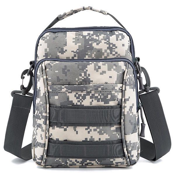 Heren Outdoor Sport Reizen Camouflage Kleur Tactische Schouder Crossbody Tas