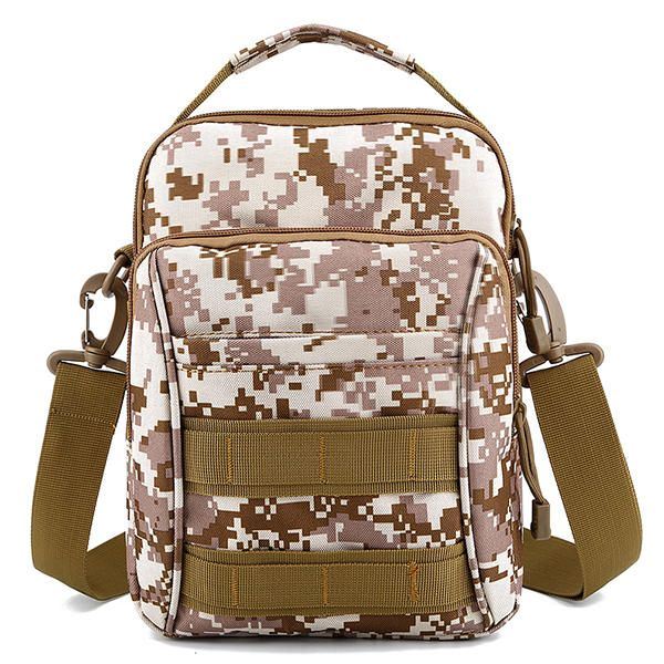 Heren Outdoor Sport Reizen Camouflage Kleur Tactische Schouder Crossbody Tas