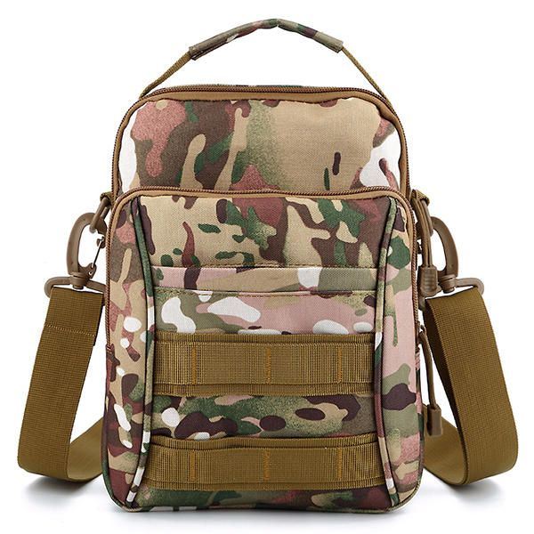 Heren Outdoor Sport Reizen Camouflage Kleur Tactische Schouder Crossbody Tas