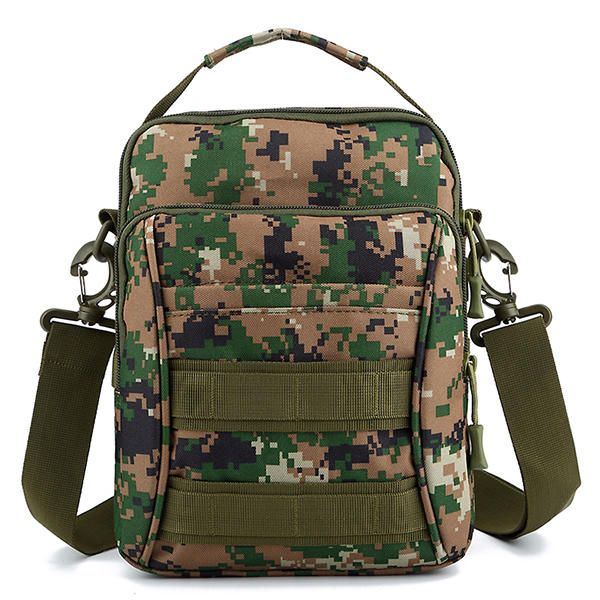 Heren Outdoor Sport Reizen Camouflage Kleur Tactische Schouder Crossbody Tas