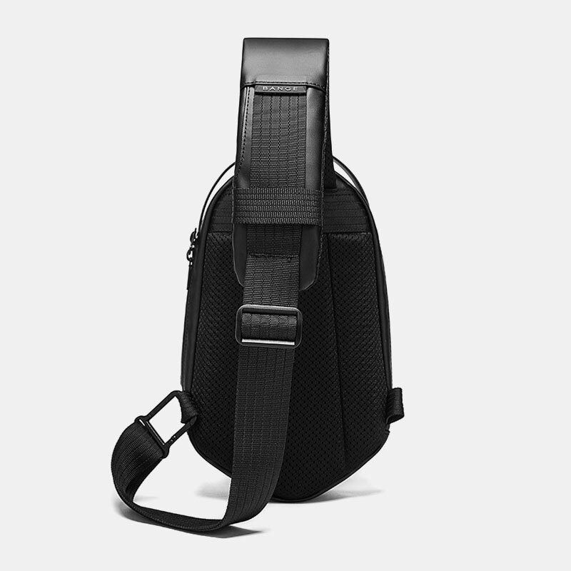 Heren Oxford Anti-diefstal Usb Opladen Polyhedron Waterdichte Outdoor Crossbody Tas Borsttas Sling Bag