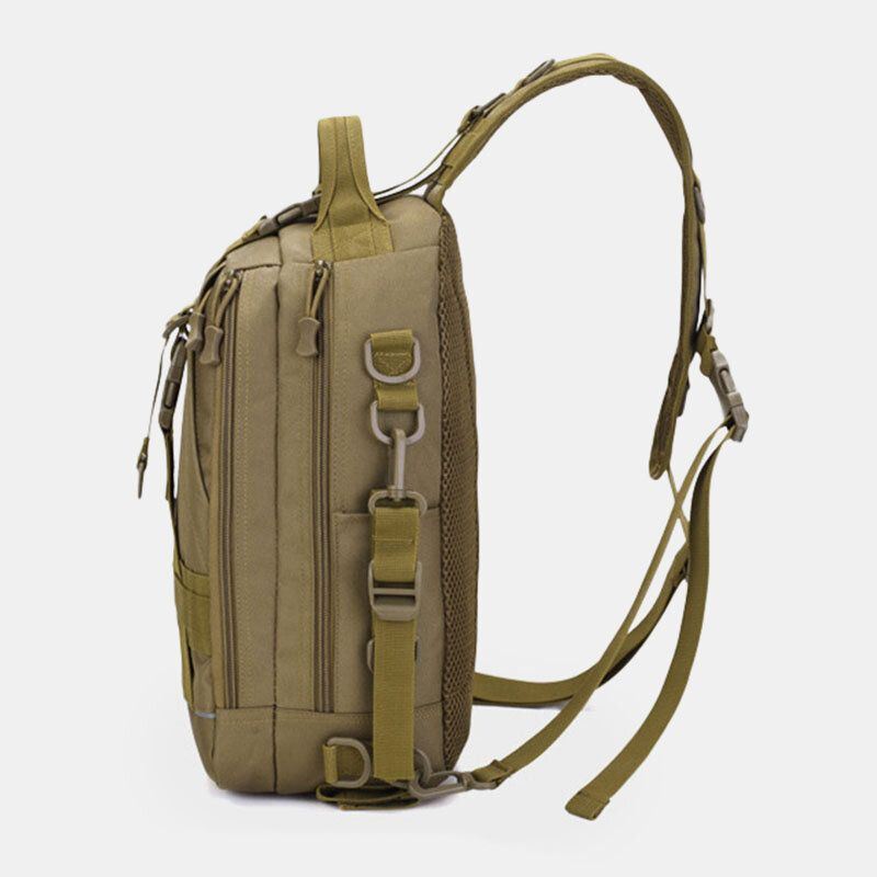 Heren Oxford Camo Multifunctionele Waterdichte Buitensporten Rijden Tactische Schoudertas Crossbody Tas Borsttas