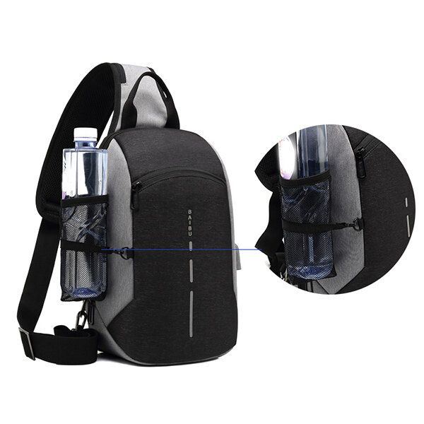 Heren Oxford Casual Usb Opladen Anti-diefstal Outdoor Riding Cro