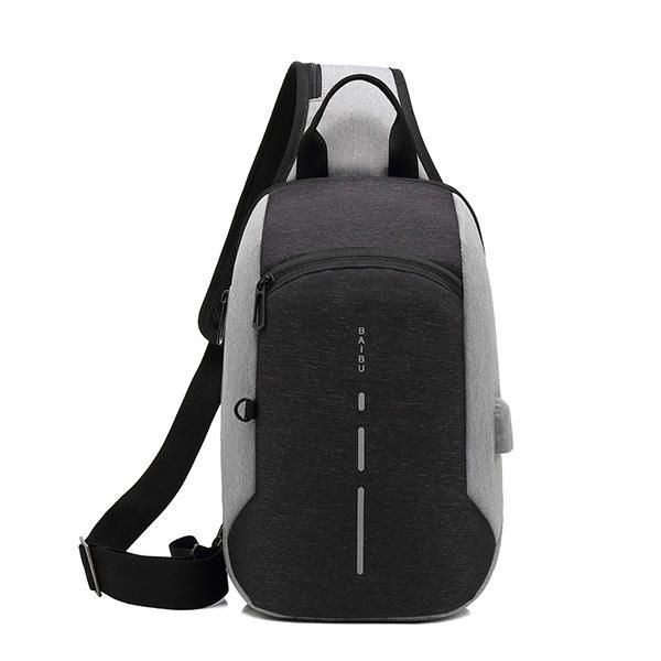 Heren Oxford Casual Usb Opladen Anti-diefstal Outdoor Riding Cro