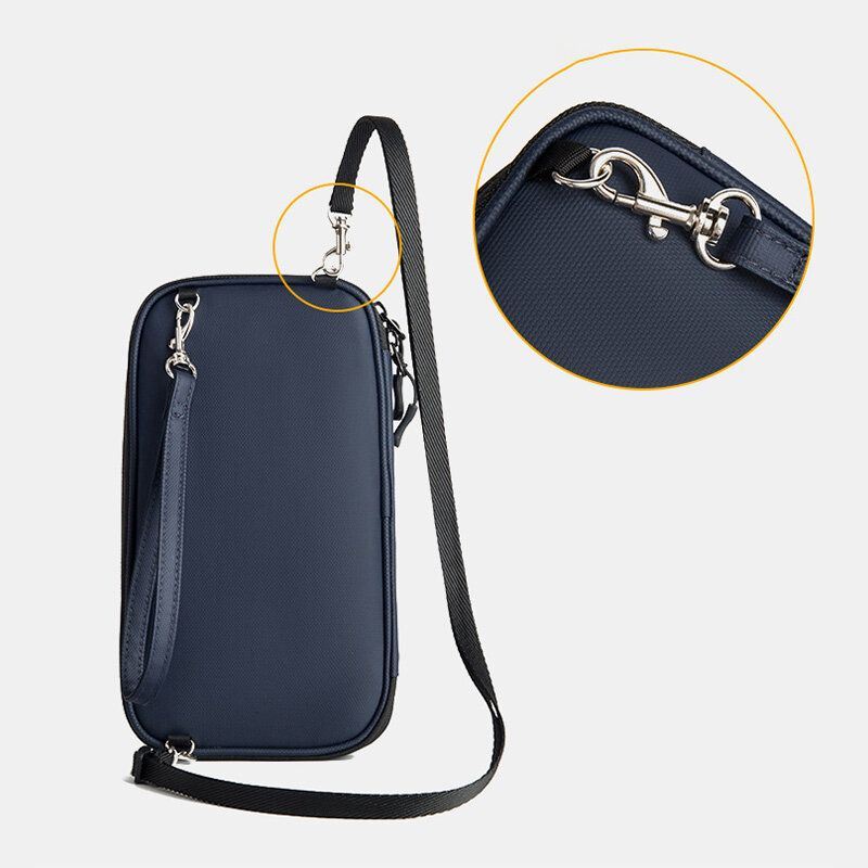 Heren Oxford Multifunctionele Waterdichte Crossbody Tas Anti-diefstal Multi-kaartsleuf Telefoon Tas Schoudertas