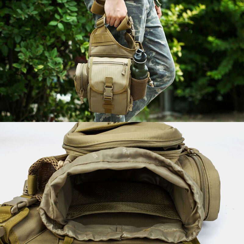 Heren Oxford Outdoor Riding Sport Camo Waterdicht Grote Capaciteit Crossbody Tas Heuptas Zadeltas