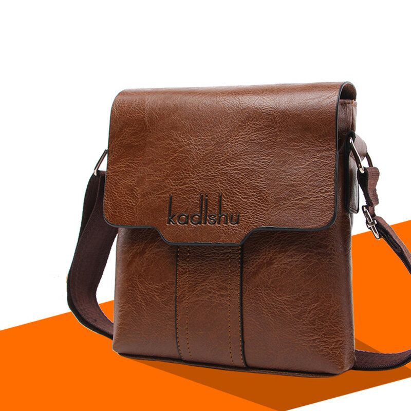 Heren Pu Lederen Leisure Crossbody Tas Schoudertas