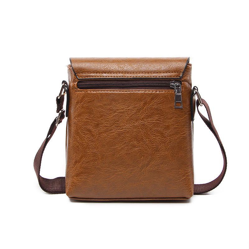 Heren Pu Lederen Leisure Crossbody Tas Schoudertas