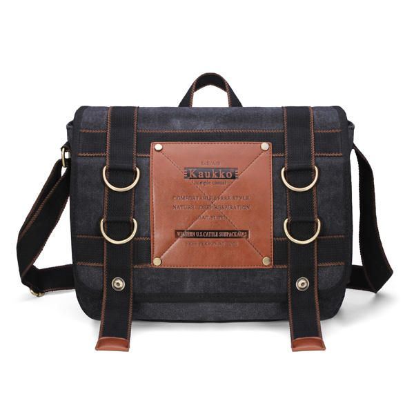 Heren Retro Canvas Reisschoudertas School Messenger Bags