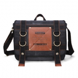 Heren Retro Canvas Reisschoudertas School Messenger Bags