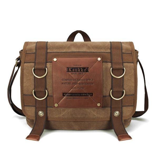 Heren Retro Canvas Reisschoudertas School Messenger Bags