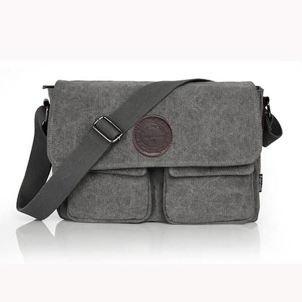 Heren Retro Crossbody Tas Canvas Schoudertas Messenger