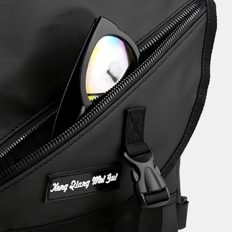 Heren Unisex Grote Capaciteit Terug Anti-diefstal Pocket Crossbody Tassen Minimalistische Gesp Nylon Messenger Bag Schoudertas