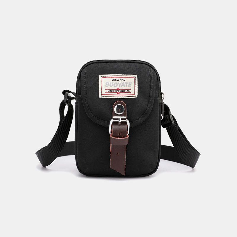 Heren Unisex Nylon Mini Gemakkelijk Te Dragen Casual Schoudertas Crossbody Tas