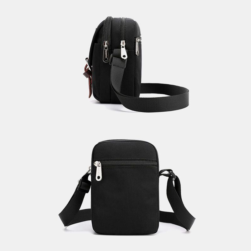 Heren Unisex Nylon Mini Gemakkelijk Te Dragen Casual Schoudertas Crossbody Tas