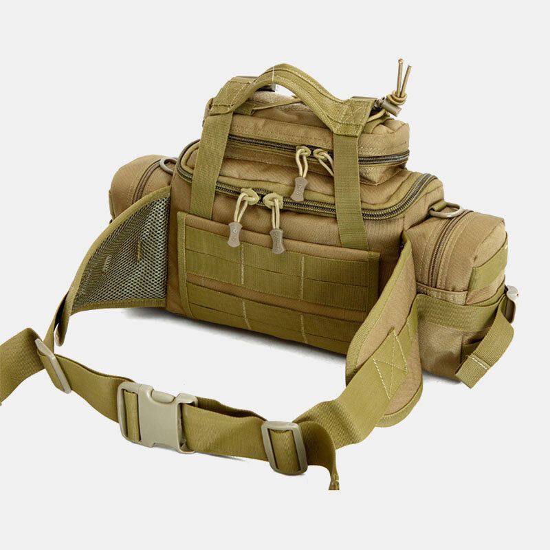 Heren Unisex Nylon Tactische Camouflage Outdoor Riding Multi-carry Tooling Bag Crossbody Bag Heuptas