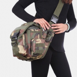 Heren Unisex Oxford Doek Tactische Camouflage Outdoor Game Riding Multi-carry Zadeltas Crossbody Tas Heuptas Rugzak