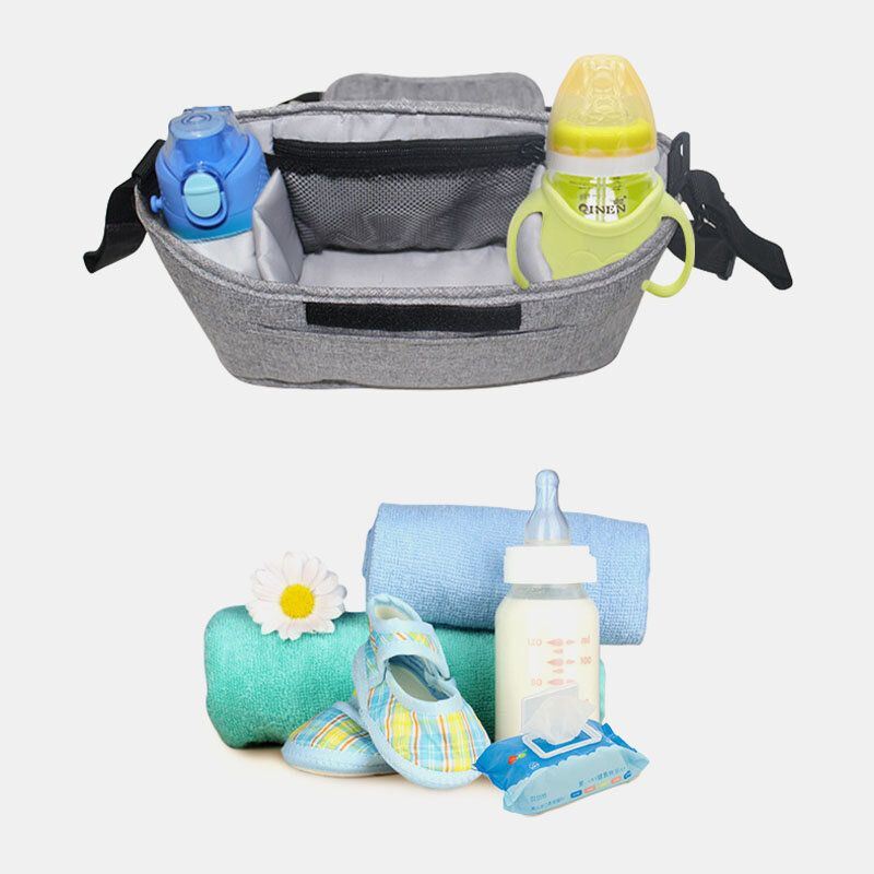 Heren Unisex Vlas Multifunctionele Grote Capaciteit Outdoor Kinderwagen Tas Opknoping Tas Crossbody Tas Schoudertas