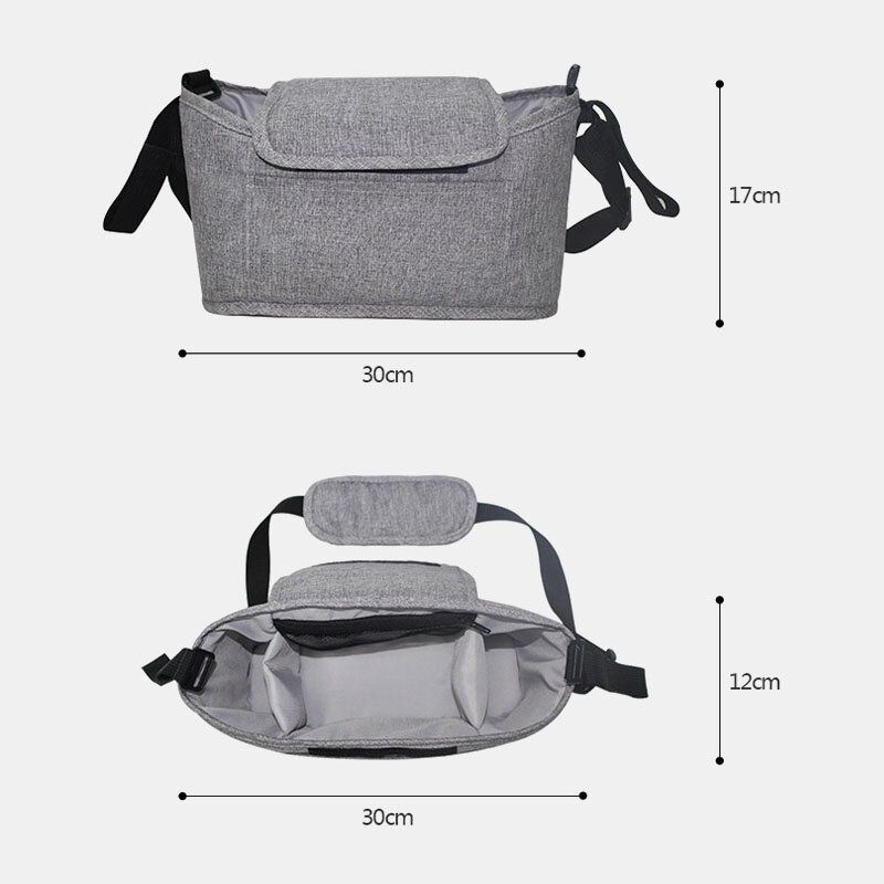 Heren Unisex Vlas Multifunctionele Grote Capaciteit Outdoor Kinderwagen Tas Opknoping Tas Crossbody Tas Schoudertas