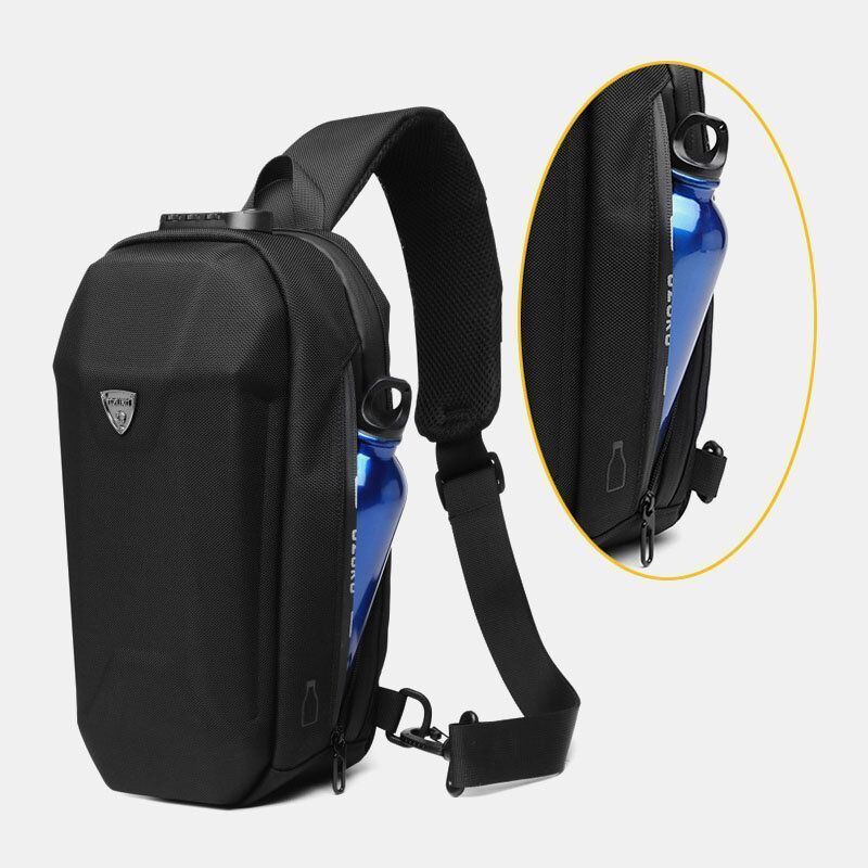 Heren Usb Opladen Multi-pocket Anti-diefstal Waterdichte Outdoor Crossbody Tas Borsttas Sling Bag