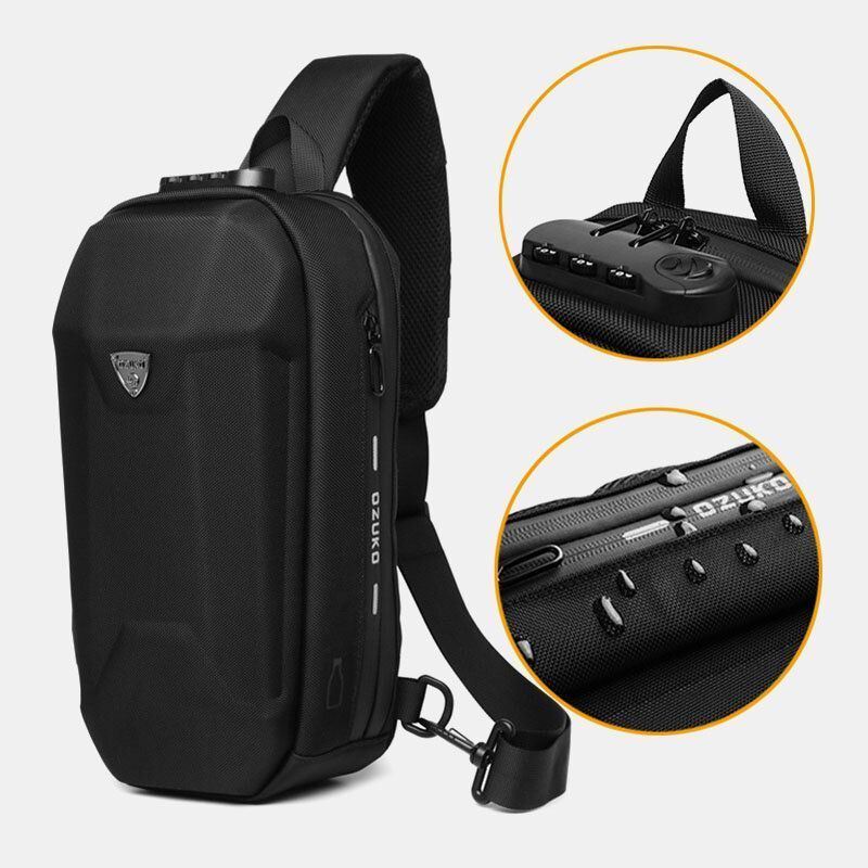 Heren Usb Opladen Multi-pocket Anti-diefstal Waterdichte Outdoor Crossbody Tas Borsttas Sling Bag