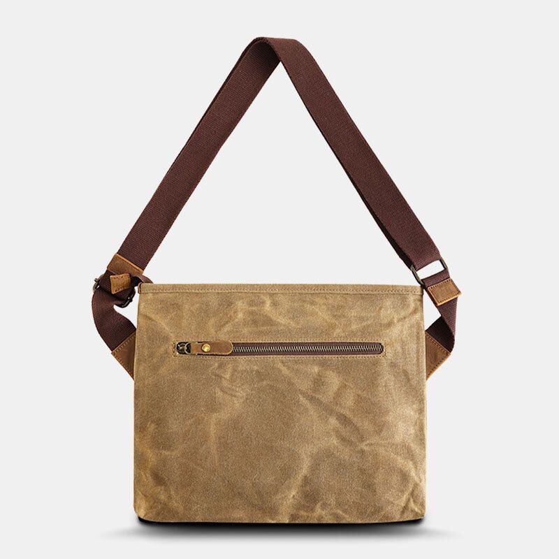 Heren Vintage Canvas Waterdichte Multifunctionele Crossbody Tas Schoudertas